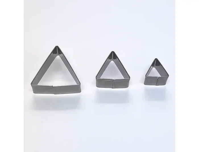 SIO-2® Cortadores Metálicos Triángulo para Cerámica y Arcilla - Set de 3 Piezas - Herramientas de Modelado y Manualidades