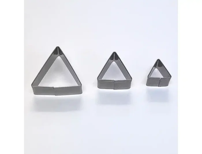 SIO-2 Set de 3 Cortadores Metálicos para Cerámica y Arcilla en Forma de Triángulo