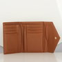 Zoozie Bags 1371 Cartera y Tarjetero de Piel, Tostado, 10 Tarjeteros, Funda para Billetes