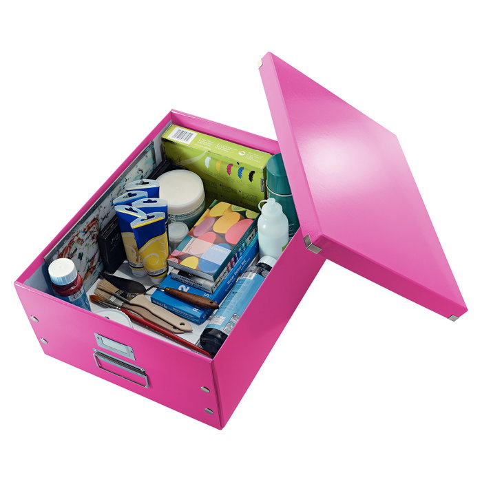 LEITZ Caja de Almacenamiento Click&Store 29L Fucsia LEITZ Caja de Almacenamiento Click&Store 29L Fucsia