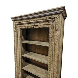 DKD Home Decor - Estantería Unique Antique Teca Natural, 180 cm de Alto x 120 cm de Ancho x 50 cm de Largo