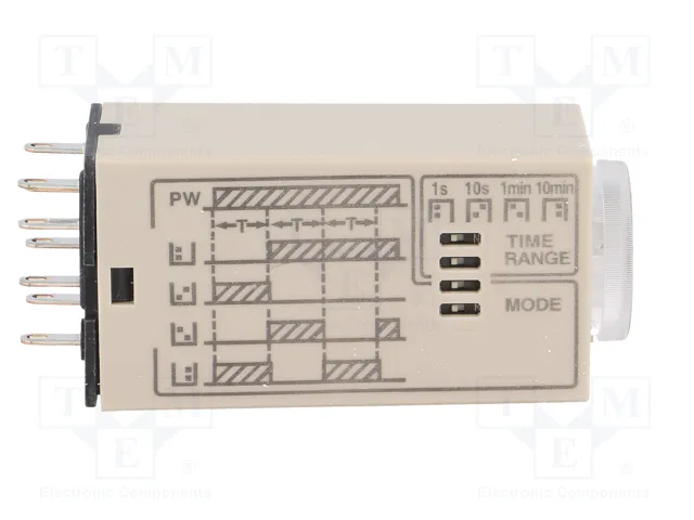 OMRON H3YN Relé de tiempo 24VDC DPDT 0,1s÷10min OMRON H3YN Relé de tiempo 24VDC DPDT 0,1s÷10min