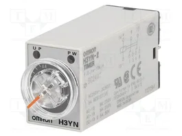 OMRON H3YN Relé de tiempo 24VDC DPDT 0,1s÷10min