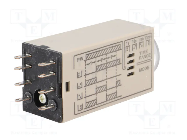 OMRON H3YN Relé de tiempo 24VDC DPDT 0,1s÷10min OMRON H3YN Relé de tiempo 24VDC DPDT 0,1s÷10min