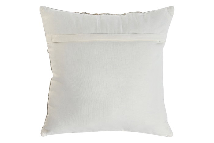 DKD Home Decor Cojín de Algodón Blanco Bordado a Mano 45x45 cm DKD Home Decor Cojín de Algodón Blanco Bordado a Mano 45x45 cm