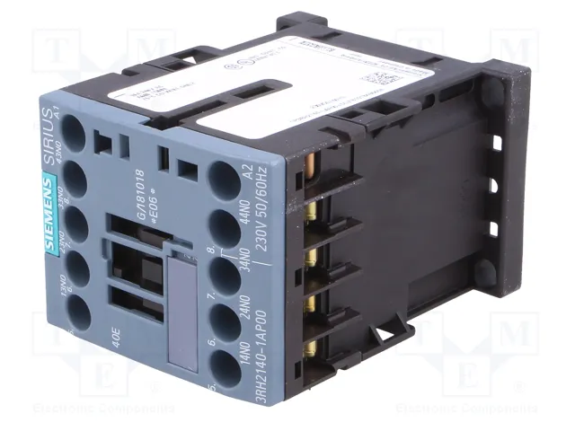 SIEMENS 3RH2140-1AP00 Contactor 4 polos 230VAC 10A SIEMENS 3RH2140-1AP00 Contactor 4 polos 230VAC 10A