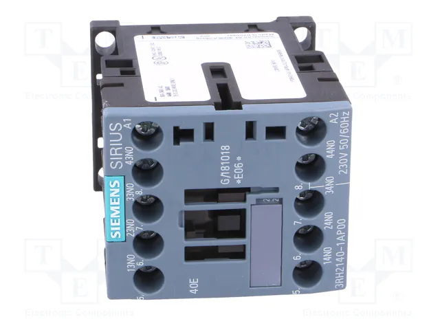 SIEMENS 3RH2140-1AP00 Contactor 4 polos 230VAC 10A SIEMENS 3RH2140-1AP00 Contactor 4 polos 230VAC 10A