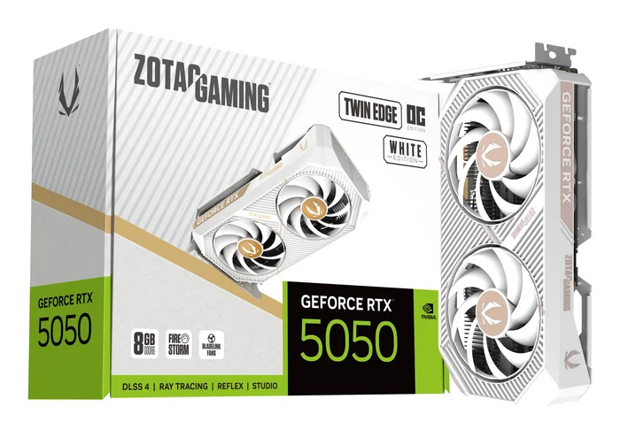 Zotac GAMING GeForce RTX 5050 Twin Edge OC 8 GB GDDR6 Blanco