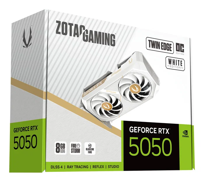 Zotac GAMING GeForce RTX 5050 Twin Edge OC 8 GB GDDR6 Blanco