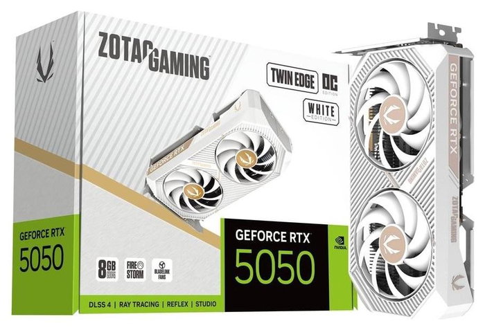 Zotac GAMING GeForce RTX 5050 Twin Edge OC 8GB GDDR6 Blanco