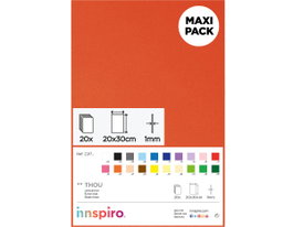 Innspiro Goma EVA naranja 20 láminas de 20x30 cm x 1 mm
