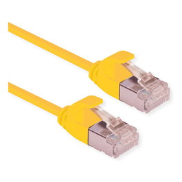 ROLINE Cable de Red Cat.6A Patch U/FTP 0.15 m LSOH Amarillo Slim Para DataCenter Clase EA
