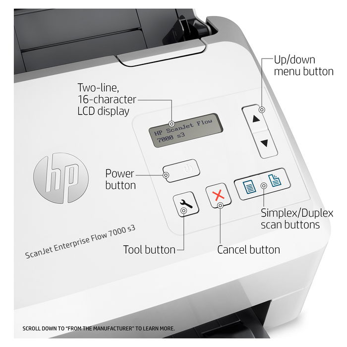 HP ScanJet Enterprise Flow 7000 s3 Escáner de Documentos 75 ppm ADF Duplex