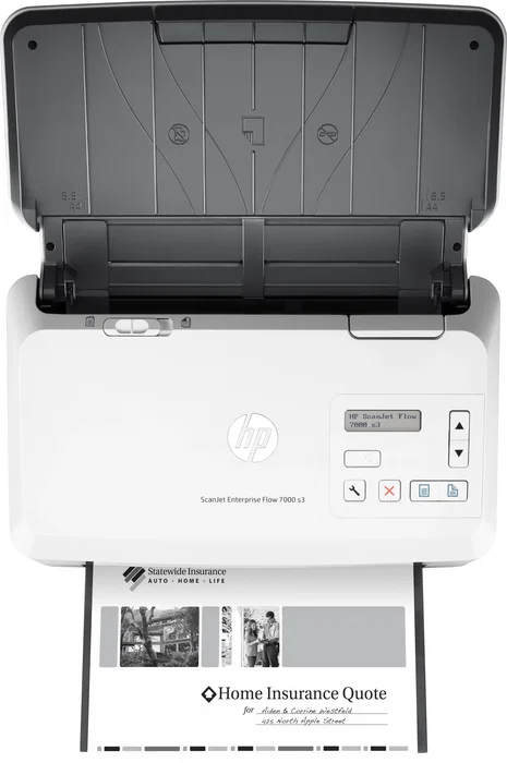 HP ScanJet Enterprise Flow 7000 s3 Escáner de documentos Blanco