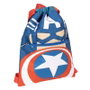 Saquito Escolar Avengers Capitan America Azul