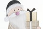 DKD Home Decor Figura Navidad Moderna Negro Blanco 5 x 31 x 18.5 cm (6 Unidades)