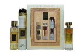 Ard Al Zaafaran Oud Romancea Gift Set 100ml EDP + 250ml Body Mist + 300ml Air Freshener