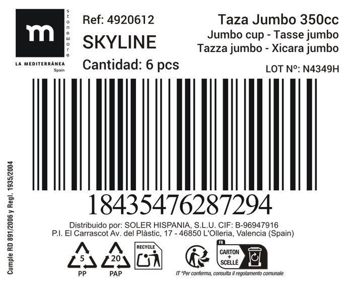 Inde Taza Jumbo Skyline 350cc