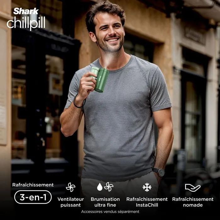 Shark ChillPill FA022EUGN Ventilador nebulizador 3 en 1 - Verde Shark ChillPill FA022EUGN Ventilador nebulizador 3 en 1 - Verde
