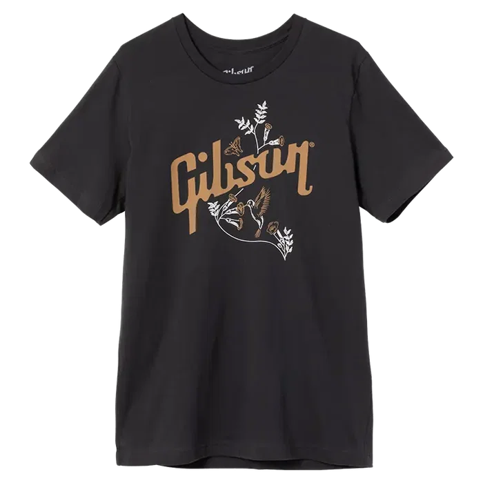 Gibson Hummingbird Tee T-Shirt para Hombre, Talla L