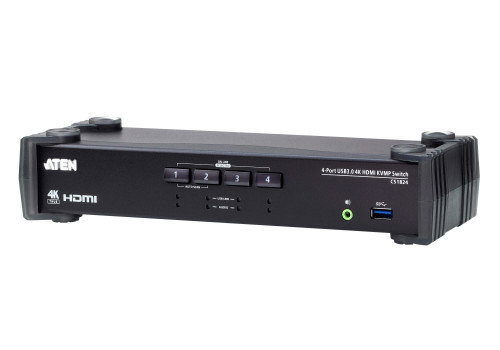 Aten CS1824-AT-G Interruptor KVM de 4 Puertos HDMI 4K USB 3.0 Negro Aten CS1824-AT-G Interruptor KVM de 4 Puertos HDMI 4K USB 3.0 Negro