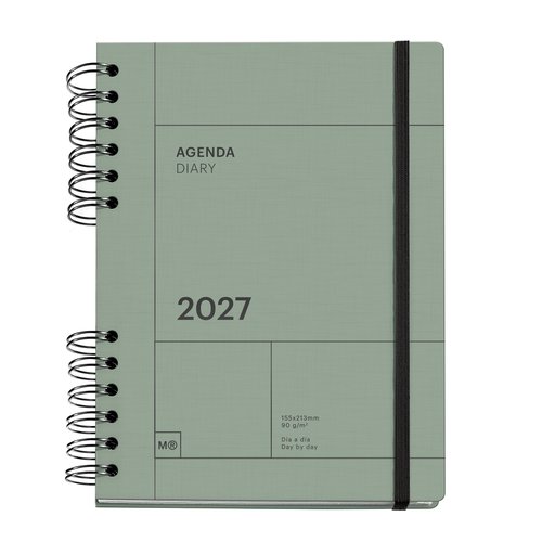 Miquelrius Agenda Anual 2027 Trends Back to Basics Wire-O Verde Miquelrius Agenda Anual 2027 Trends Back to Basics Wire-O Verde