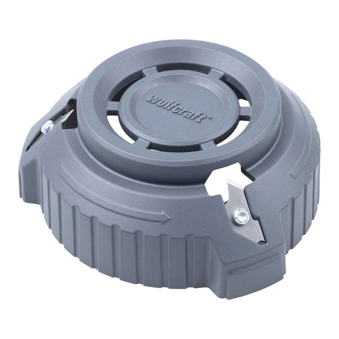 Wolfcraft Avellanador de Canto para Placa de Yeso, Diametro 68 mm, con 3 Cuchillas Intercambiables, Ideal para Instalar Enchufes en Pared Hueca