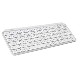 Mars Gaming MKSILENKEYSWFR Teclado Inalámbrico Blanco AZERTY Francés con Tecla Copilot AI