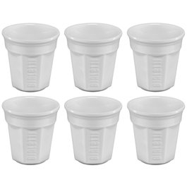 Bialetti Set de tazas Espresso blanco 6 unds