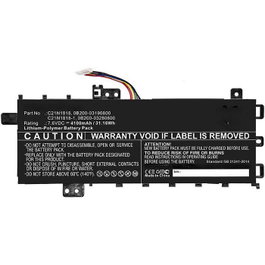 CoreParts Batería para Portátil Asus 31.16Wh 7.6V 4100mAh