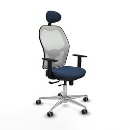 PIQUERAS Y CRESPO Silla de oficina Jorquera Azul marino y Blanco