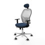 PIQUERAS Y CRESPO Silla de oficina Jorquera Azul marino y Blanco