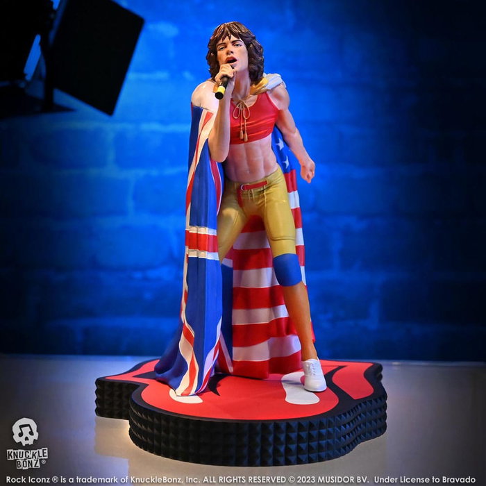 The Rolling Stones Estatua Rock Iconz Mick Jagger (Tattoo You Tour 1981) 22 cm