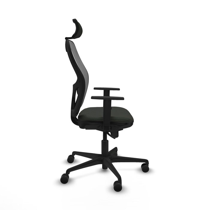 PIQUERAS Y CRESPO Silla de oficina Jorquera con mecanismo Sincro, Negro y Gris
