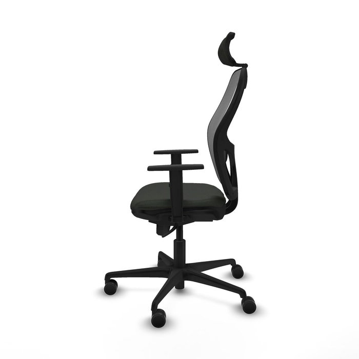 PIQUERAS Y CRESPO Silla de oficina Jorquera con mecanismo Sincro, Negro y Gris