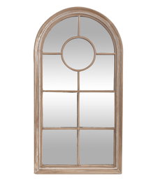 DKD Home Decor Espejo Paulownia Cristal 68x4x128 Ventana Natural