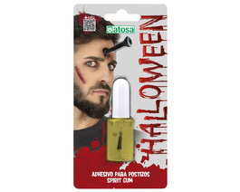 MAQPRO Adhesivo Líquido Blanco para Postizos y Efectos de Maquillaje de Fantasía y Terror - Efectos Especiales para Halloween, Zombis, Monstruos y Caracterización Profesional