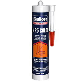 QUILOSA Silicona Neutra Gris Ral 7021 Sellador Profesional Adherencia y Durabilidad para Construcción y Carpintería