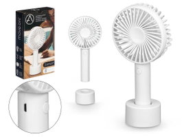Arte Regal Ventilador Portátil Soporte USB Batería Blanco 10.5 x 4.5 x 21 cm (Set de 12)