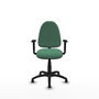 PIQUERAS Y CRESPO Silla de oficina Aýna Verde esmeralda con Brazos 1D