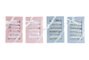 DKD Home Decor Babero Rosa Azul 0-6 Meses Set de 7 (4 Unidades) 29 x 3 x 19 cm