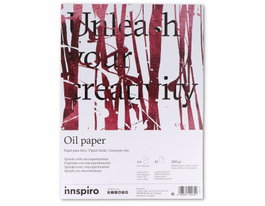 Innspiro Bloc de papel para óleo A4 de 280g, 10 páginas