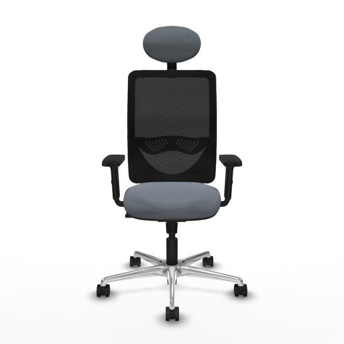 PIQUERAS Y CRESPO Silla de oficina Zulema con mecanismo Sincro, Gris y Negro PIQUERAS Y CRESPO Silla de oficina Zulema con mecanismo Sincro, Gris y Negro