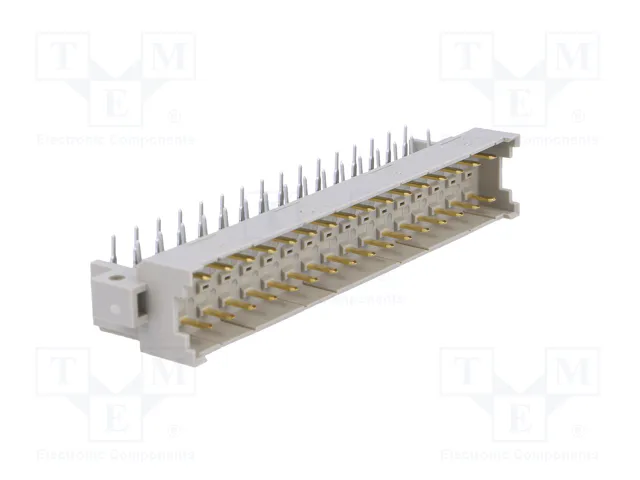 HARTING Conector DIN 41612 de 32 pines, macho, angular 90°