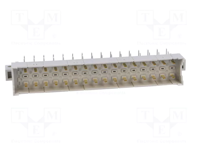 HARTING Conector DIN 41612 de 32 pines, macho, angular 90°