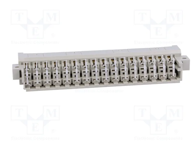 HARTING Conector DIN 41612 de 32 pines, macho, angular 90°