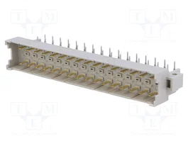 HARTING Conector DIN 41612 de 32 pines, macho, angular 90°