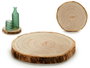 Giftdecor Figura Tronco Decorativo de Madera Paulownia Marrón 20,5 cm (Set de 18)