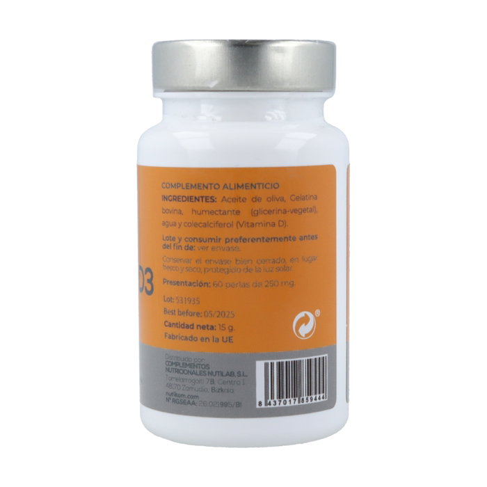 Nutilab Vitamina D3 4000 UI 60 perlas Nutilab Vitamina D3 4000 UI 60 perlas