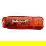 Intenso STICK Rainbow USB Flash Drive 2.0 3x32GB Pack (Yellow/Red/Black) - Velocidad Lectura 28 MB/s, Transparente
